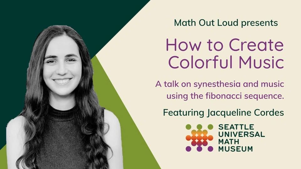 Jacqueline Cordes speaking at Math Out Loud
